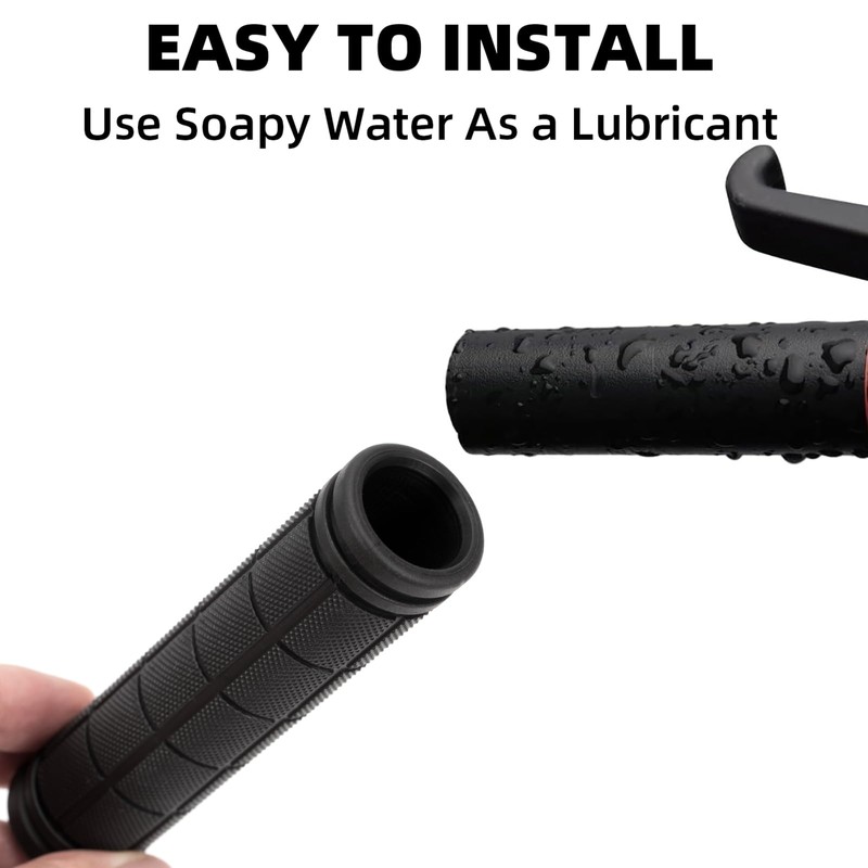 2 Pairs of Bicycle Grips Ergonomic Non-Slip Rubber Handlebar Grips