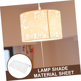 Outanaya 2pcs PVC Lampshade DIY Material Blocking Lamp Shade Material for Wall Lamps Wide Decorative Cover for Home Lighting