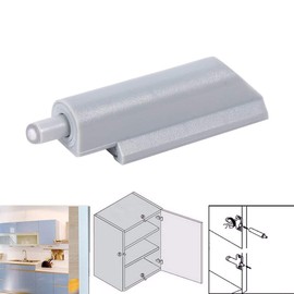 Cabinet Drawer Buffer Closer, 10Pcs ABS Case Door Cabinet Drawer Hinge System Damper Buffer Catch Plastic Tip Soft Closer Cushion for Kitchen Cabinet Door Drawer