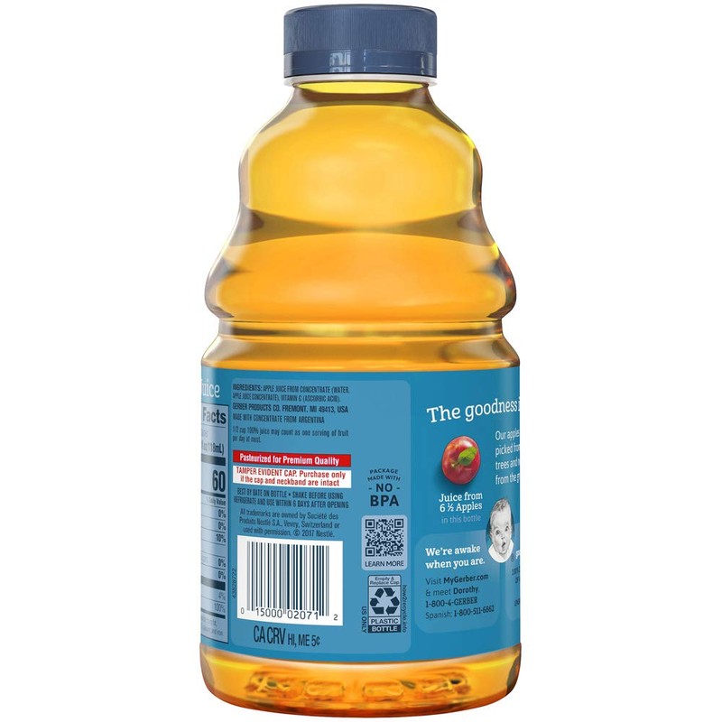 Gerber Toddler Juice Bottles (Apple)
