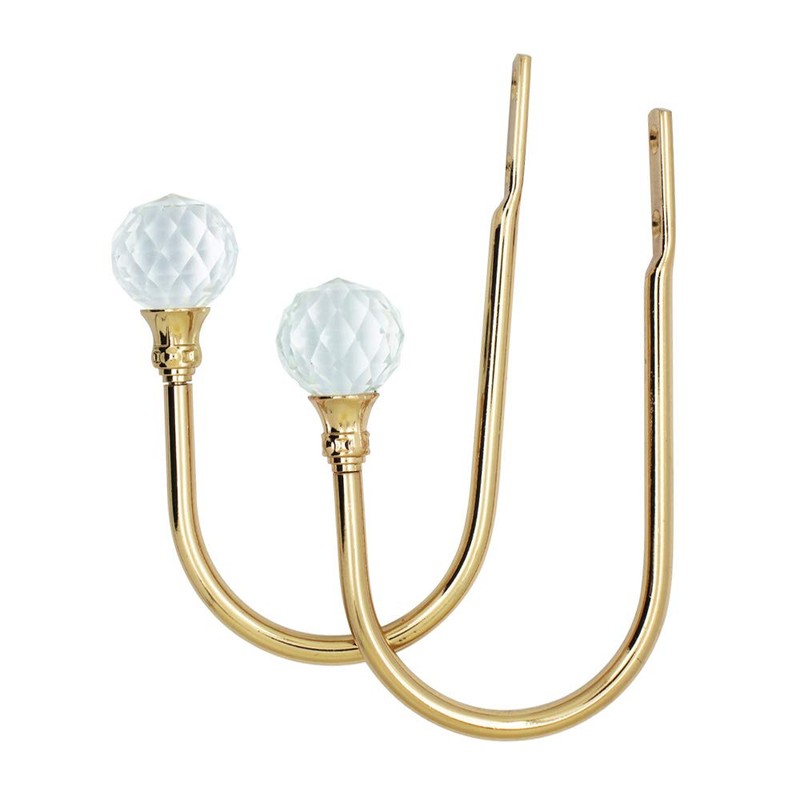 PHOEWON 2 Pack Curtain Holdbacks Acrylic Crystal Ball Curtain Tie