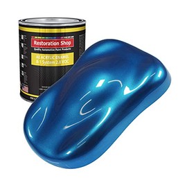 Restoration Shop - Viper Blue Pearl Acrylic Enamel Auto Paint - Gallon Paint Color Only - Professional Single Stage High Gloss Automotive, Car, Truck, Equipment Coating, 2.8 VOC