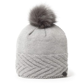 Craghoppers Women Maria Knit Hat Headwear - Soft Grey Marl, Small/Medium