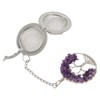 Tea Infuser Artificial Crystal Stone Tea Strainer Stainless Steel Diffuser