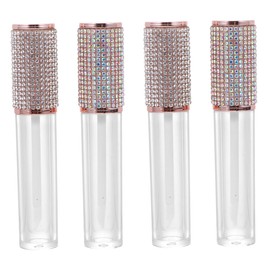 Outanaya Travel-Ready Lip Gloss DIY Tubes 4pcs Refillable Compact Tinted Oil Containers