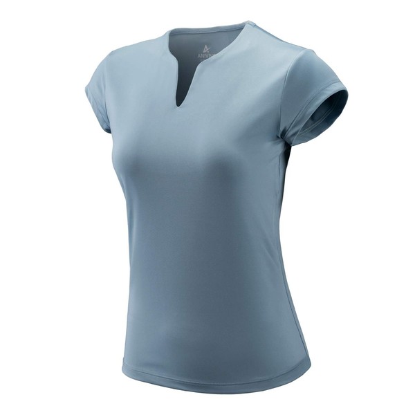 ANIVIVO Women Golf Shirts V-Neck Solid Tennis Shirts for Women,