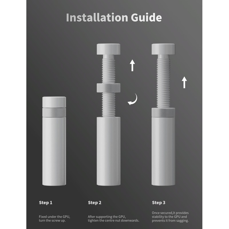 upHere GPU Support Bracket,Graphics Card GPU Support, Video Card Sag
