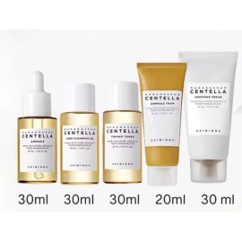 SKIN1004 Madagascar Centella Travel Kit 5pcs | Mini Cleanser Toner Ampoule Cream