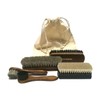 HEBOLD Schuhmacherei Set of 5 Shoe Brushes Made of Horse