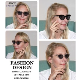 Eyekepper 4-Pack Chic Bifocal Sunglasses Women Bifocal Sunnies Readers for Small Face