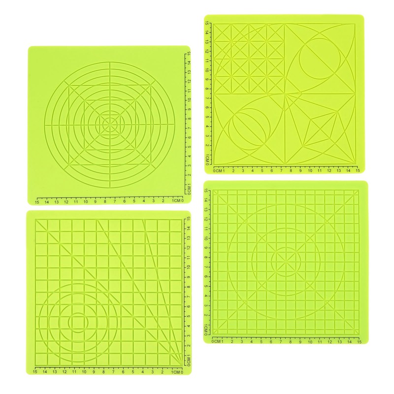 4Pcs 3D Printing Pen Silicone Pad Green Copy Board Soft