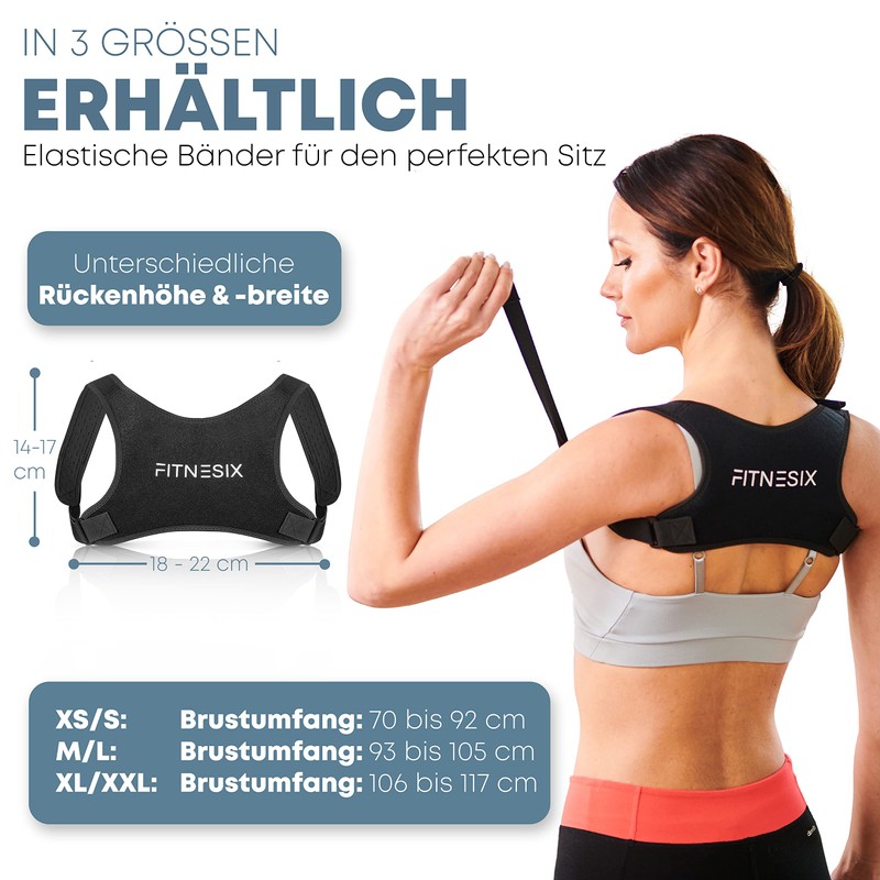 Fitnesix® Design 2022 Back Straightener Body-Dynamic, Posture Corrector for Men