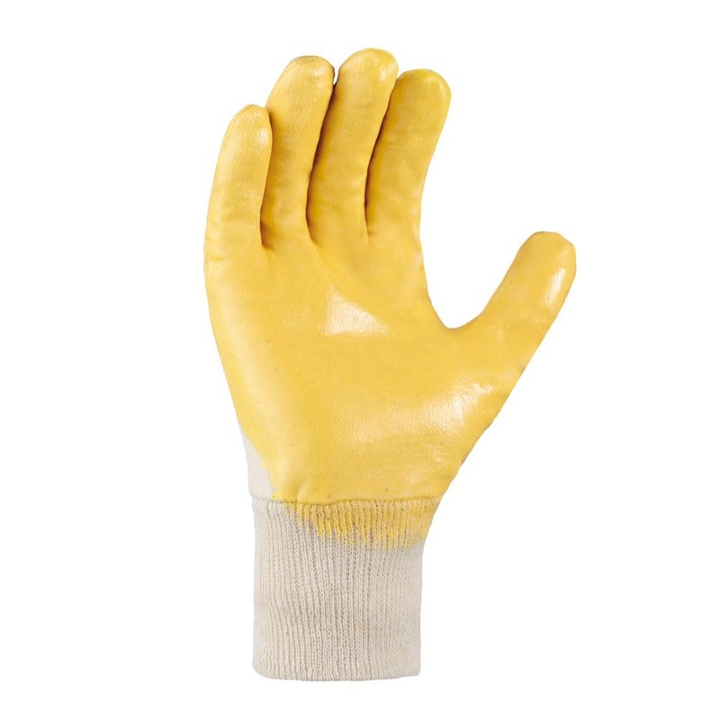 texxor Pack of 12 Nitrile Gloves 2356, Knitted Cuff, Pack