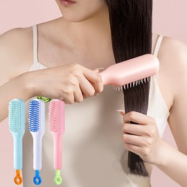 Portable Automatic Hair Removal Anti-Static Hair Brush Comb ODM-BRUSH06 - Blue / 휴대용 자동 머리카락 제거 정전기 방지 헤어 브러쉬 빗 ODM-BRUSH06 - 블루