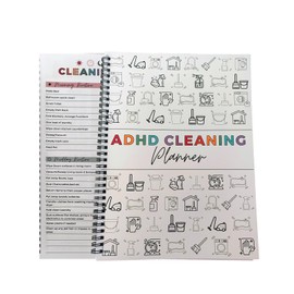Adhd Cleaning Planner, Cleaning Plan Schedule & Checklist Organizer Planner, Daily Weekly Monthly Household Editable Template for DIY Home Improvement Book, Family Task, Bathroom Kitchen Bedroom