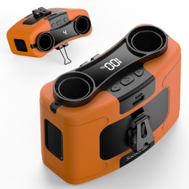 Socool 20000mAh Portable Waist Fan Clip on Wearable Belt Personal Fan Rechargeable, 40H Cooling Battery Operated with 10 Speeds & Dual Air Outlets, Neck Fans Hanging for Outdoor Jobsite Camping