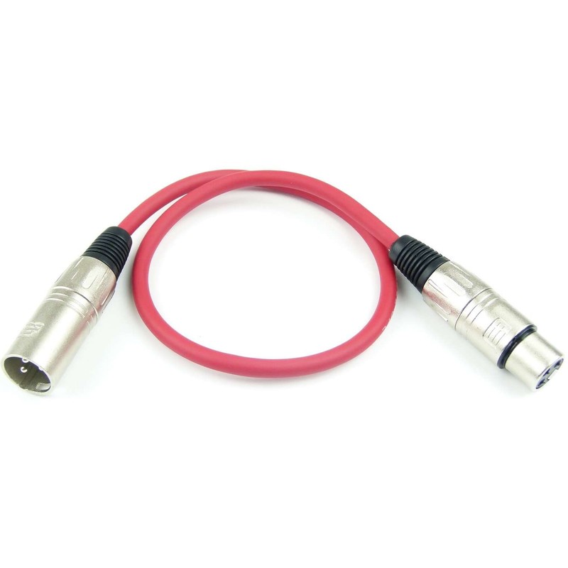 Adam Hall Cables K3MMF0050RED Microphone Cable XLR Female to XLR