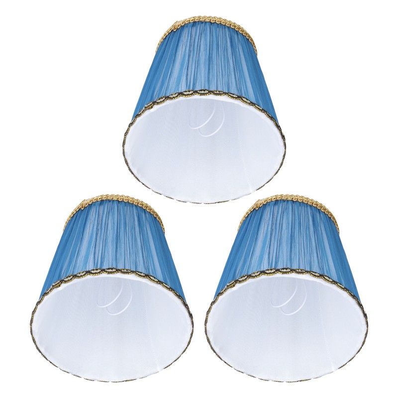 3PCS Cloth Lamp Shade E14 ClipOn Lampshade for Candle Chandelier