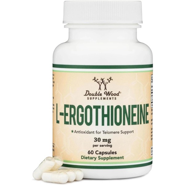 Branded Ergothioneine Supplement (EGT) 30Mg of Pure, Plant-Based L-Ergothionein