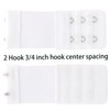 SAMGU Bra Extender 2 Hook 3/4 inch Hook Spacing, Elastic