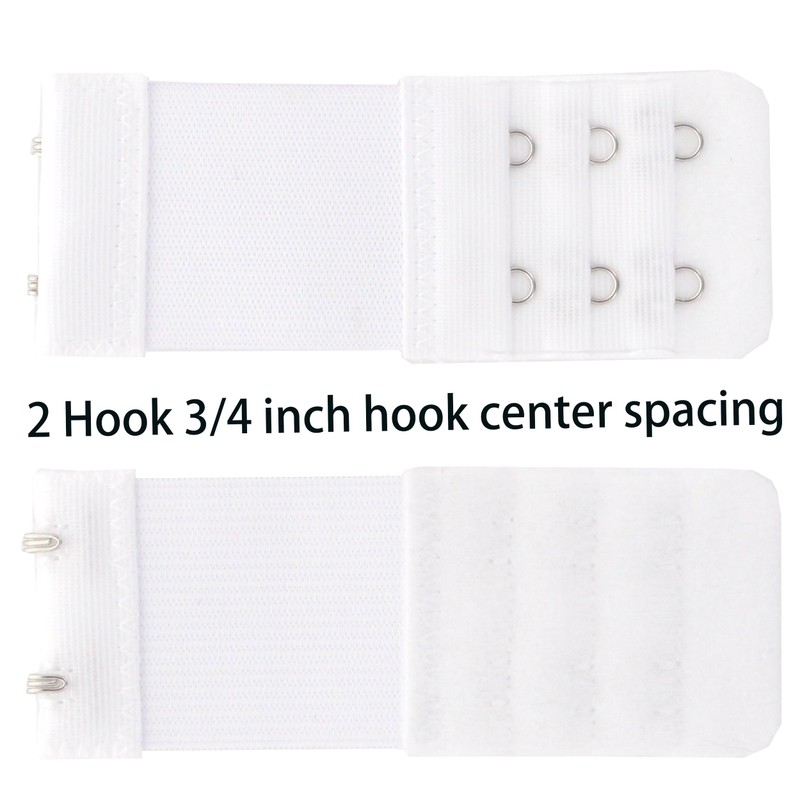 SAMGU Bra Extender 2 Hook 3/4 inch Hook Spacing, Elastic