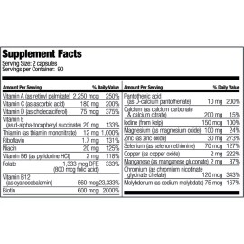 Bariatric Fusión Multivitamin 180 Cápsulas