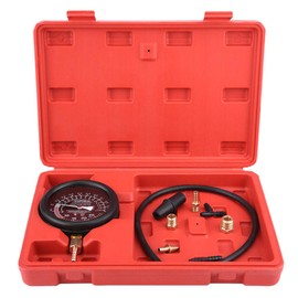 Vacuum and Fuel Pump Tester Gauge Kit, Keenso Car Engine Vacuum Fuel Pump & Vacuum Tester Gauge Carburetor Pressure Diagnostics Leakage Tester