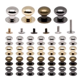 YuGtcen 32pcs Mini Drawer Pulls, 0.37inch Small Knobs for Jewelry Box, Metal Round Mini Knobs Handles for Wood Case Drawer Cabinets Closet Cupboard (Multicolor)