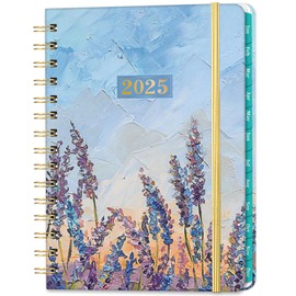 2025 Planner - Planner 2025, Weekly and Monthly Planner 2025, Jan 2025 - Dec 2025, 6.4" x 8.5", 12 Monthly Tabs, Holidays, Hardcover, Twin-wire Binding, Back Pocket, Premium Paper, Perfect Organizer