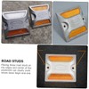 KONTONTY Reflective Road Markers Driveway Marker Road Studs Aluminum Pavement
