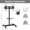 TVON Mobile Dual TV Stand for Two 32-65 Inch Plasma