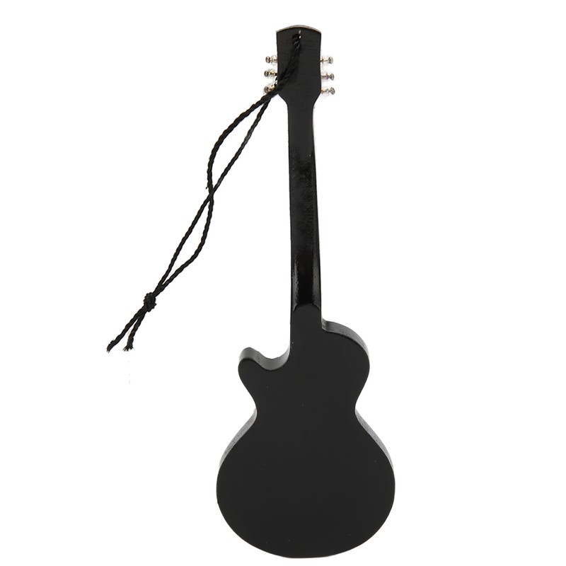 Miniature Electric Guitar Model Exquisite Wooden Guitar Ornament for Music