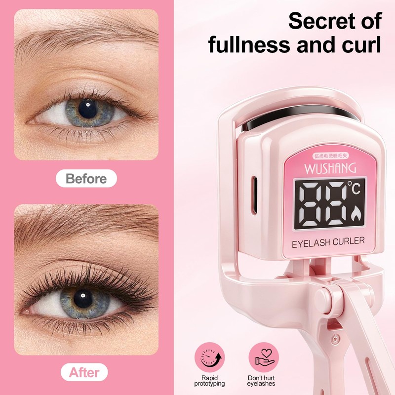 UNIVILLE Heated Eyelash Curler, with Temperature Display Eyelash Curler