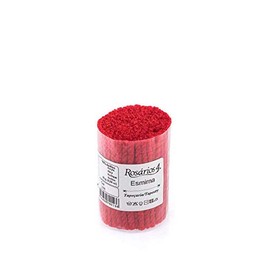 Latch Precut Wool Yarn Pre Cut Yarn 25gr Pouches - Smyrna Tapestry Yarn - Precut Yarn Set - Latch Knotted Rug Wool Packs - 125g Pack (18 Red)