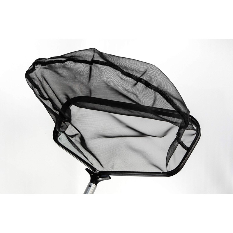 FibroPool Stiff Professional Grade Leaf Rake Skimmer Net, 24" L