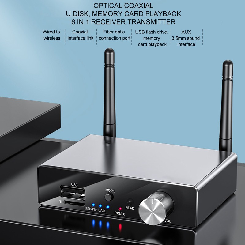 Digital to Analog Sound Converter Bluetooth 5.3 Receiver Optical 3.5mm