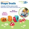 Learning Resources Snap-n-Learn Shape Snails - 20 Pieces, Age 18+
