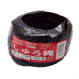 Almost Trachycarpus Palm thick Pull Rope,, 4 mm, Black, 80 m
