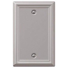 AmerTac 149BBN Amerelle Chelsea Blank Steel Wallplate in Brushed Nickel