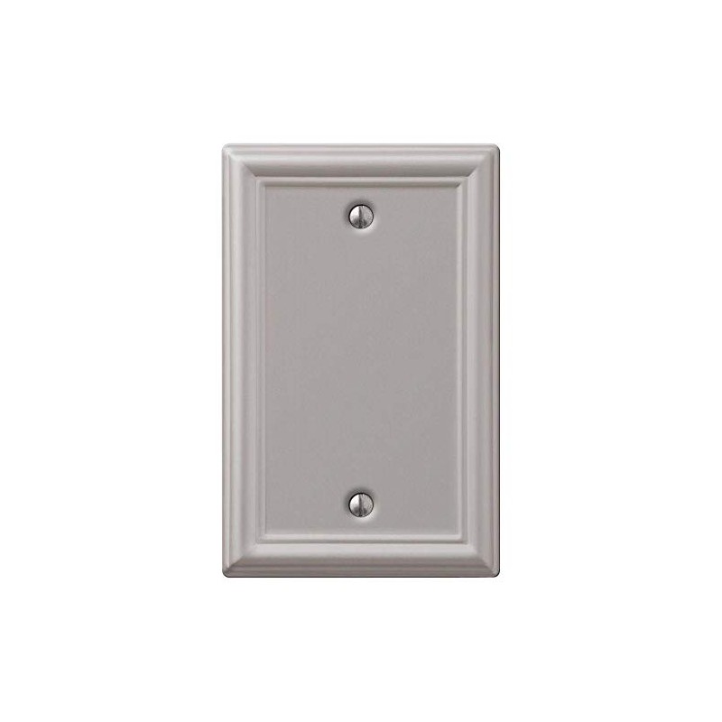 AmerTac 149BBN Amerelle Chelsea Blank Steel Wallplate in Brushed Nickel