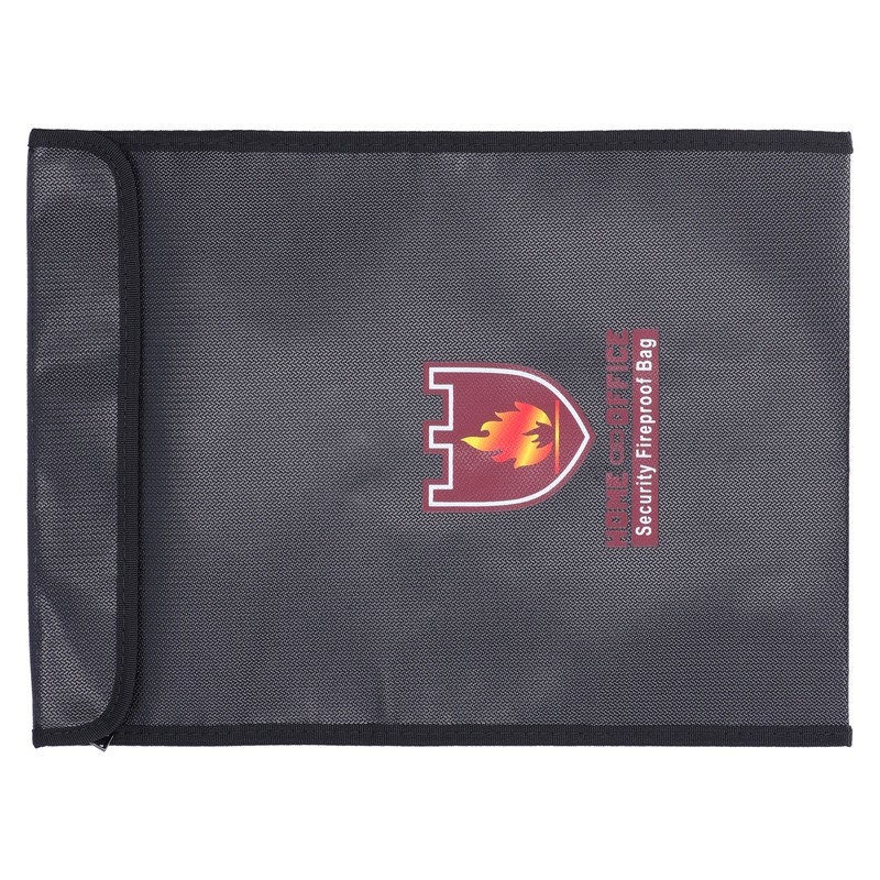 Fireproof Waterproof Bag Multi Function Money Document Jewelry Valuables Pouch