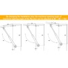Hxchen 100N/22 lb Hydraulic Support Cabinet Hinge, Soft Close Lid