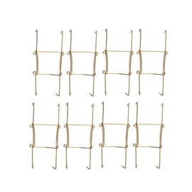 sourcing map Plate Hanger, 7-inch U Type Zinc Plated Invisible Wall Decorative Hooks with Tip Protectors, 8 Pcs