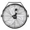 Simple Deluxe 20 Inch High Velocity 3 Speed, Black Wall-Mount