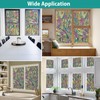 Stained Glass Window Film, Decorative Window Privacy Film for Bathroom,Front