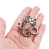 QUARKZMAN 10pcs Stainless Steel Spacer 12mm Bore x 15mm OD
