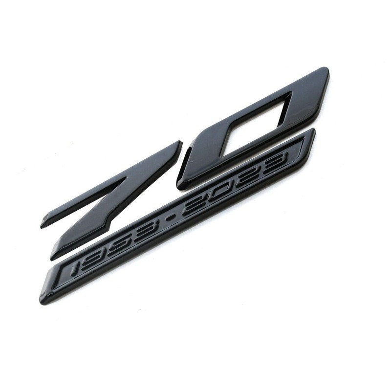 Pair Set 70th Anniversary Side Emblems Car Fender Badge Decal