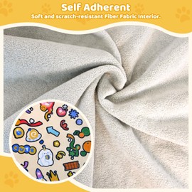 MASHDE Cat Grooming Wrap & Dog Restraint Blanket 32x32in Self-Adherent Soft Cat Blanket to Wrap, Nail Clipping, Anti-Bite, Anti-Scratch, Anti-Escape Calming Wrap Soft, Comfortable