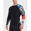 LAFROI Men's Long Sleeve UPF 50+ Baselayer Skins Performance Fit