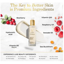 Non-Greasy Hyaluronic Acid Moisturizer - Unscented Face Moisturizer & Unscented Lotion - No Fillers, Organic & Plant-Based Hyaluronic Acid Lotion - Anti-Aging Face Moisturizer – Travel Size